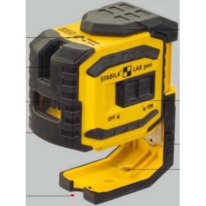 Stabila - Messlaser Kreuzlinien-Lot-Laser LAX 300+LT30 Set 5-teiliges Set