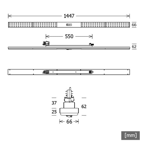 LTS Licht&Leuchten - Decken-/Wandleuchte LED-Stromschienenleuchte LUZT1510684060ORGRsi 840, DALI