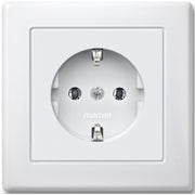 Merten - Steckdose SCHUKO-Steckdose pws MEG2401-1619 volle Abdeckplatte