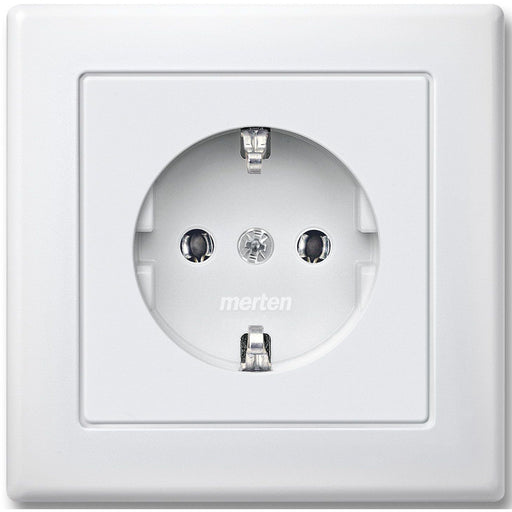 Merten - Steckdose SCHUKO-Steckdose pws MEG2401-1619 volle Abdeckplatte