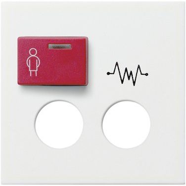Gira - Zentralelement Klinikinstallation Abdeckung f. Rufmodul 022803 RT/STE rw gl
