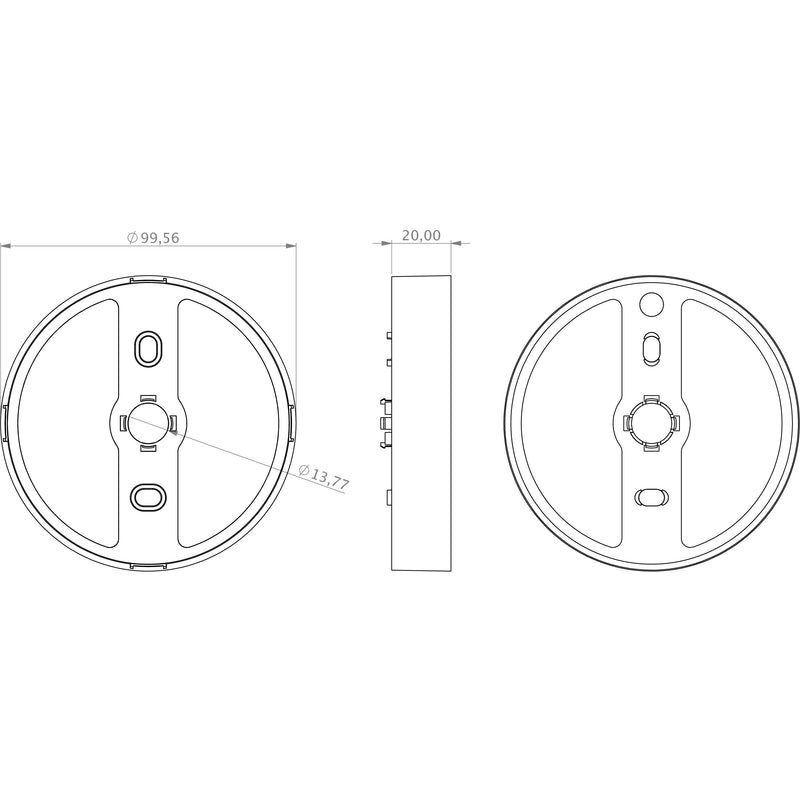 RP-Technik - Mechanisches Zubehör/Ersatzteile für Leuchten Aufputzadapter IL-AUFPUTZADAPTER-02 schwarz