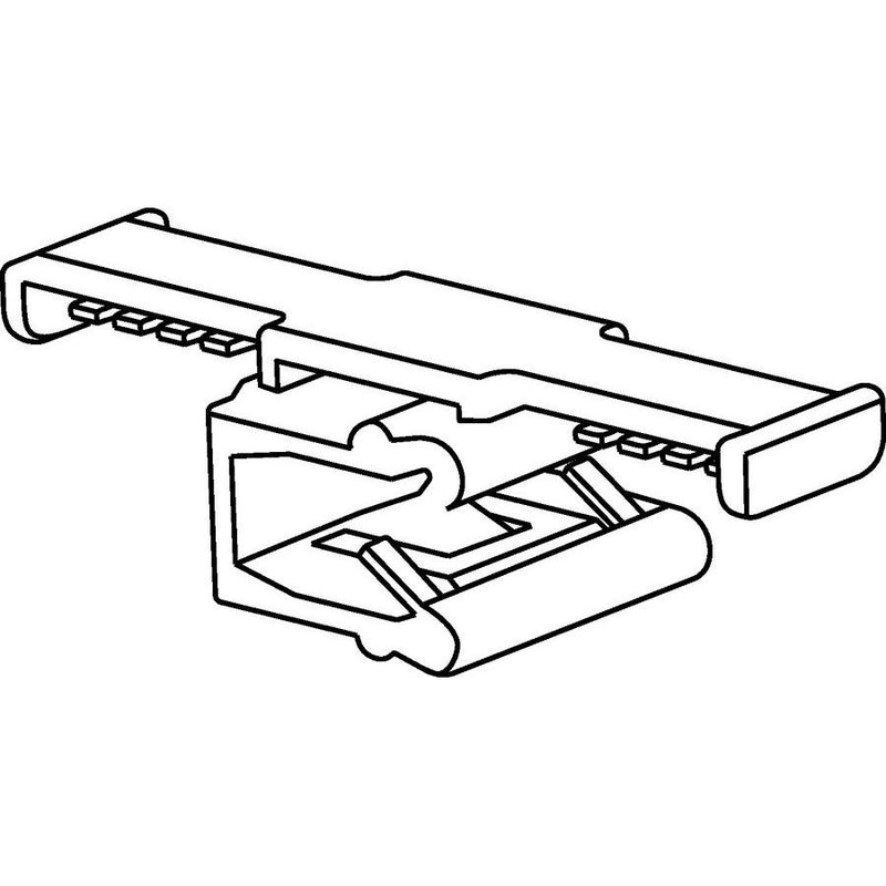 HellermannTyton - Befestigungssockel und -element für Kabelbinder Befestigungsclip 102-68375(500) 39x9 mm − 500 Stück