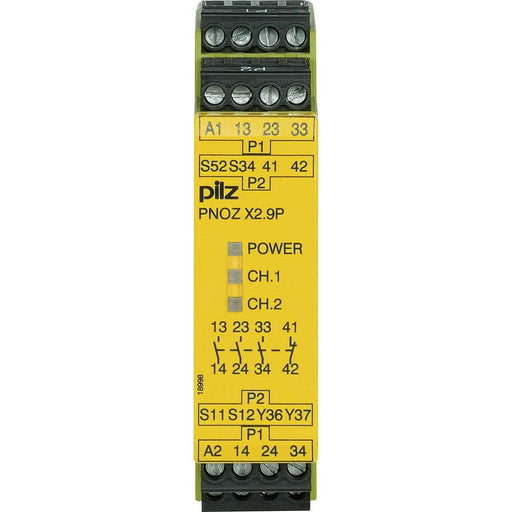 Pilz - Gerät zur Überwachung von sicherheitsgerichteten Stromkreisen Not-Aus-Schaltgerät PNOZ X2.9P #777300 24VDC 3n/o 1n/c