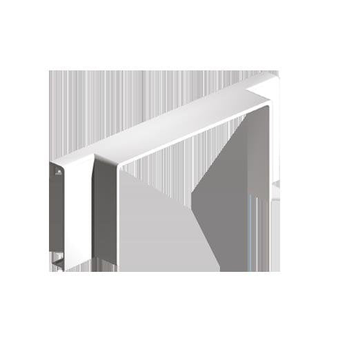 Unex - Anbau-Abzweigstück für Leitungsführungskanal T-Stück 73423-2 rws RAL9010 40x110 − 12 Stück