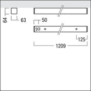 Zumtobel Group - Decken - /Wandleuchte LED - Anbauleuchte LINCOR A C #42190110 840, silber