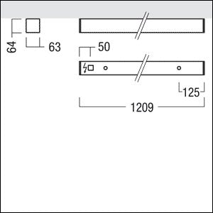 Zumtobel Group - Decken - /Wandleuchte LED - Anbauleuchte LINCOR A C #42190110 840, silber