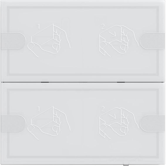 Gira - Bussystem-Tastsensor KNX Tastsensor 4 5002003 Komfort 2f TS4 ws