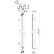 Vogels - Halterung für Audio-/Videosysteme Abhängungsprofil PUC2422 sw Connect-it,L 220 cm