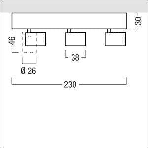 Zumtobel Group - Downlight/Strahler/Flutlicht LED - Akzentstrahler SUP2 S 3/L #42927555 3000K DALI schwarz