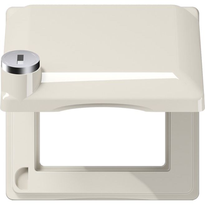 Jung - Abdeckrahmen Klappdeckel AS 581 BFKLSL Platte 80,5x80,5mm