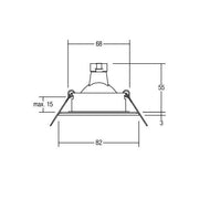 Brumberg Leuchten - Downlight/Strahler/Flutlicht NV-Einbauleuchte GX5,3 26004070 max 35W