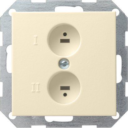 Gira - Einsatz/Abdeckung für Kommunikationstechnik Stereo-Steckdose cws-gl 040201