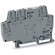 WAGO - Schaltrelais Relaismodul 859-302 DC 5 V,1Wechsler,gr − 10 Stück