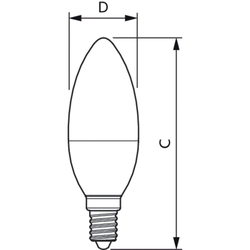 Philips Lighting - LED-Lampe/Multi-LED LED-Kerzenlampe E14 CorePro can#31250000 matt