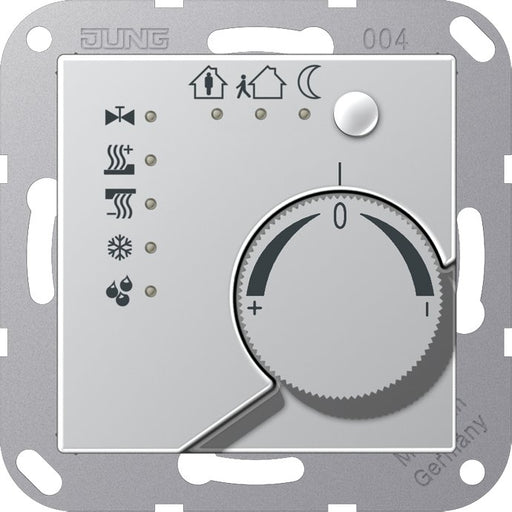 Jung - Bussystem-Raumtemperaturregler KNX Stetigregler alu A 2178 TS AL mit int.Busankoppler