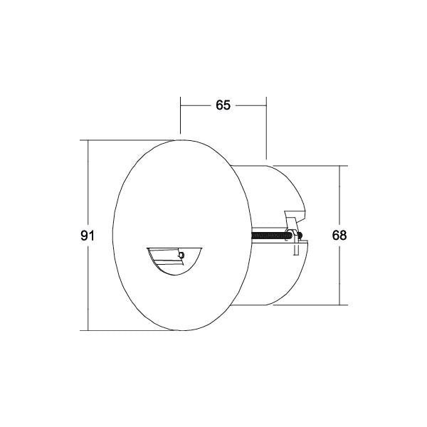 Brumberg Leuchten - Decken-/Wandleuchte LED-Wandeinbauleuchte 10371083 3000K