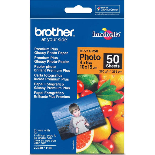 Brother - Verbrauchsmaterial für Telefax/Drucker/MFC Fotopapier A6 BP71GP20 20 Blatt