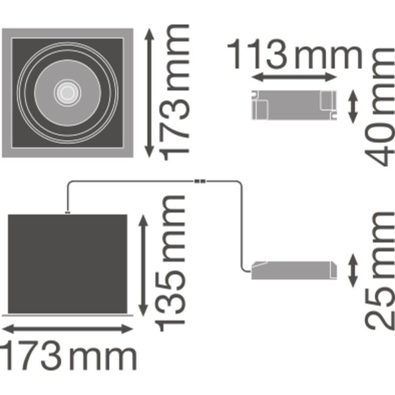 Ledvance - Downlight/Strahler/Flutlicht LED-Einbaustrahler 1fl. SPOT MULTI30W3KFLWT 3000K