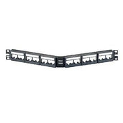 Panduit - Patchpanel Kupfer Patch-Panel CPPLA24WBLY 24Port,abgew.schwarz − 10 Stück