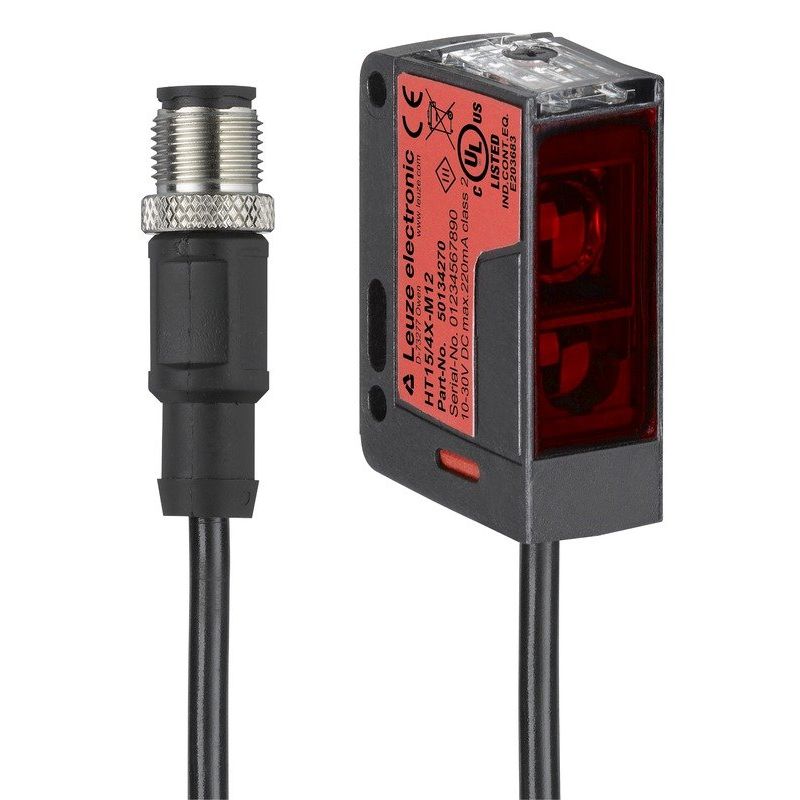 Leuze - Lichttaster mit Hintergrundausblendung Taster Hintergrundausblen. HT15/2X-200-M12