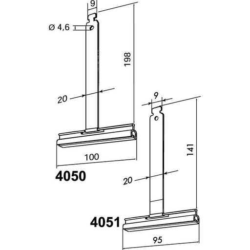 DELTA DORE - Zubehör/Ersatzteile für Tor-/Rollladenantriebe Befestigungsfeder 4050 190mm ab SW50