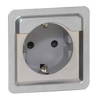 Legrand - Steckdose Legrand 077836 (SK) IP20 IK10 grau