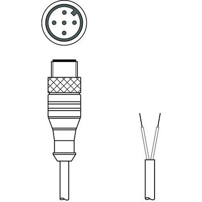 Leuze - Konfektioniertes Sensor-Aktor-Kabel Anschlussleitung KS PB-M12-4A-P3-150
