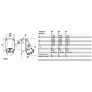 Bals Elektrotech - CEE-Steckdose (IEC 60309) Wandsteckdose 63A 5p >50V 11429 10h IP44