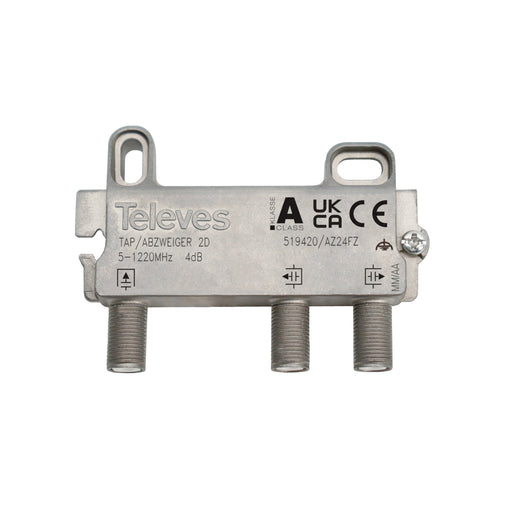Televes - Abzweiger und Verteiler End-Abzweiger 2f. AZ24FZ 5-1220 MHz AD: 4 dB