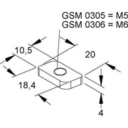 Niedax - Gleitmutter Gleitmuttern GSM 0305
