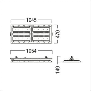 Zumtobel Group - Hallen - Reflektorleuchte LED - Hallenleuchte CR2 L42k #42936405 840