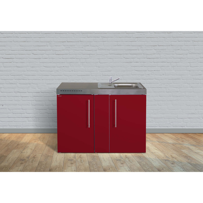 Stengel - Mini-Küche Miniküche Premiumline MPBR120GKFliBre Bordeauxrot