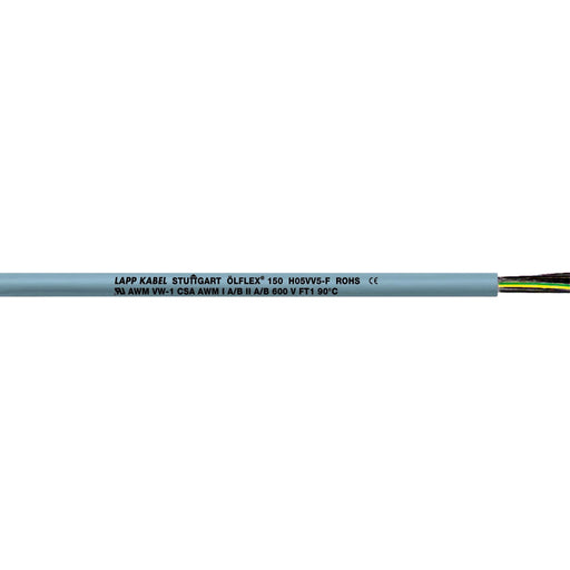 Lapp Kabel&Leitung - Energiekabel < 1 kV, für ortsveränderlichen Einsatz ÖLFLEX 150 25G1 0015225