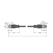 Turck - Konfektioniertes Sensor-Aktor-Kabel Aktuator- u. Sensorleitung RKCV4.5T2RSCV4.5TTEL PVC