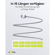 Goobay - Patchkabel Kupfer Patchkabel U/FTP Cat6 74317 Ultraflexibel,slim,s