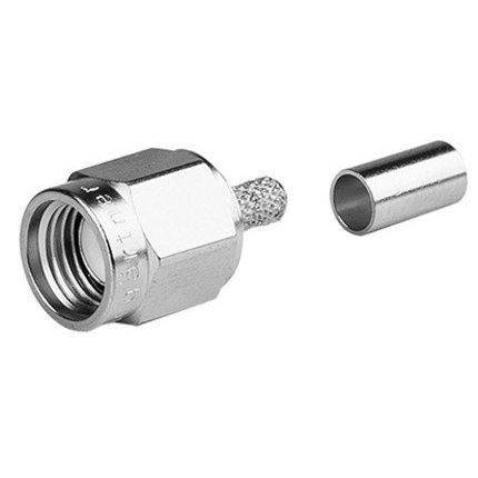 Telegärtner - Koax-Steckverbinder R-SMA-Stecker Reverse cr 100024655 AU, G7 (RG316/U) − 5 Stück