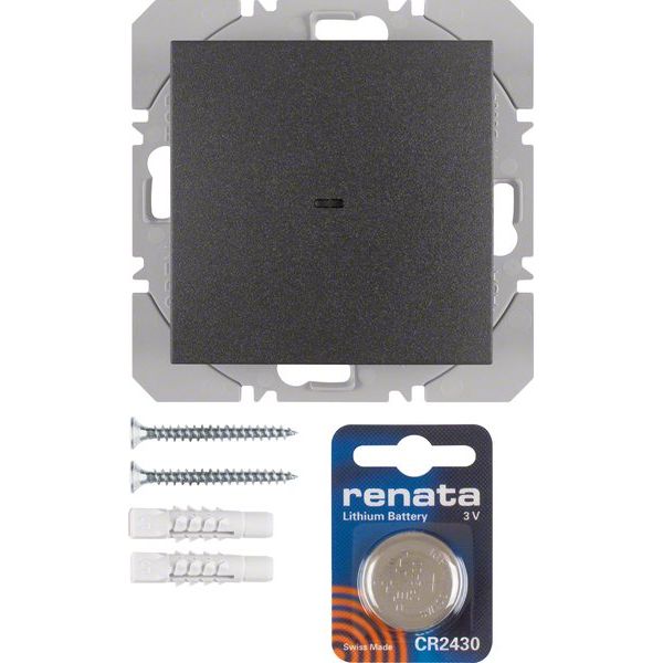 Berker - Bussystem-Hand-/Wandsender KNX-Funk Wandsender 1fach 85655285 anthrazit matt