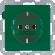 Berker - Steckdose SCHUKO-Steckdose 47436013 grün samt