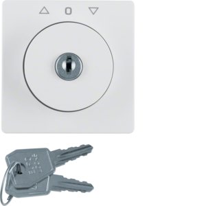 Berker - Abdeckung/Bedienelement für Installationsschalterprogramme Zentralstück m Schloss 1082608900 für Jal. Q.1/3 pw
