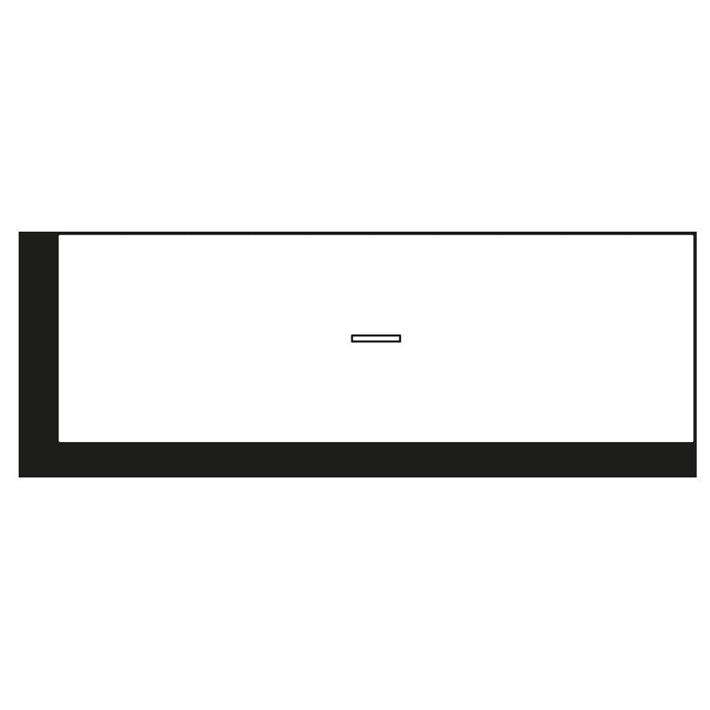 Jung - Abdeckung/Bedienelement für Installationsschalterprogramme Großflächenwippe ES 2993 KO5 PH Tür auf waagMontage