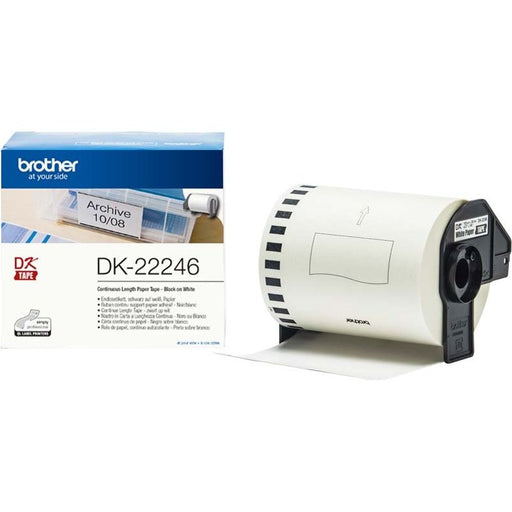 Brother - Verbrauchsmaterial für Telefax/Drucker/MFC Etiketten 103mm DK-22246 weiß L=30,48m