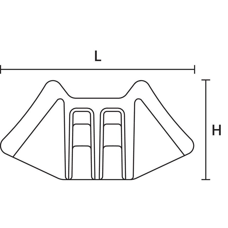 HellermannTyton - Befestigungssockel und -element für Kabelbinder Kabelhalter S2CM25 − 500 Stück