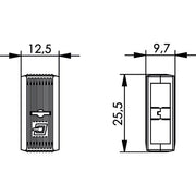 Telegärtner - Zubehör/Ersatzteile für LWL-Technik Verbindungsklammer 100000880 für SC-Stecker − 10 Stück