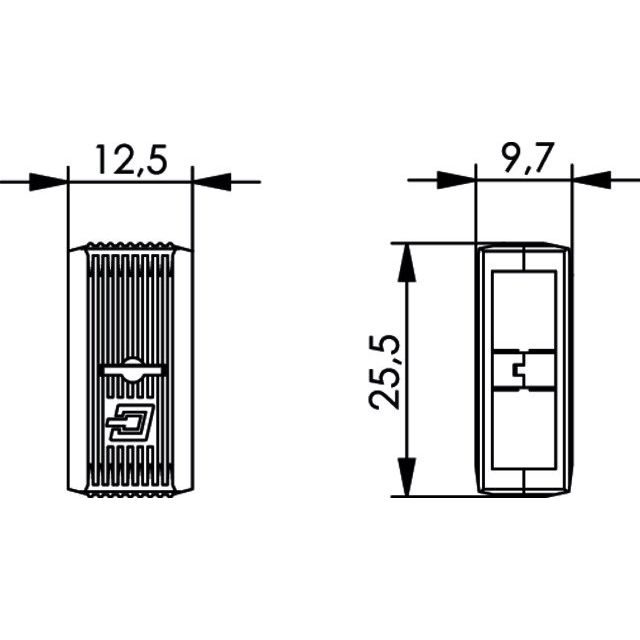 Telegärtner - Zubehör/Ersatzteile für LWL-Technik Verbindungsklammer 100000880 für SC-Stecker − 10 Stück