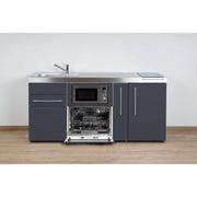 Stengel - Mini-Küche Miniküche Premiumline MPGSMSG180AKSIKFrBlS Schiefergrau