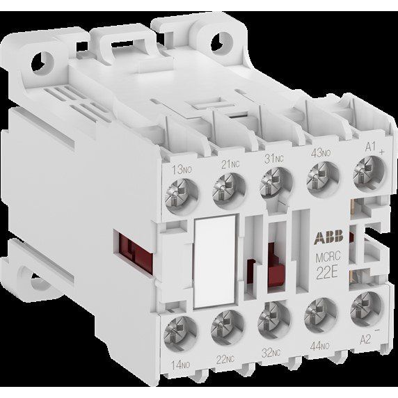 ABB Stotz S&J - Hilfsschütz, Relais Kleinhilfsschütz MCRC040ATDD 4S, 24V DC mit Diode