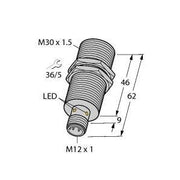 Turck - Induktiver Näherungsschalter Sensor BI10U-M30-AP6X-H1141 induktiv