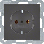 Berker - Steckdose SCHUKO-Steckdose anth/sa 47436086