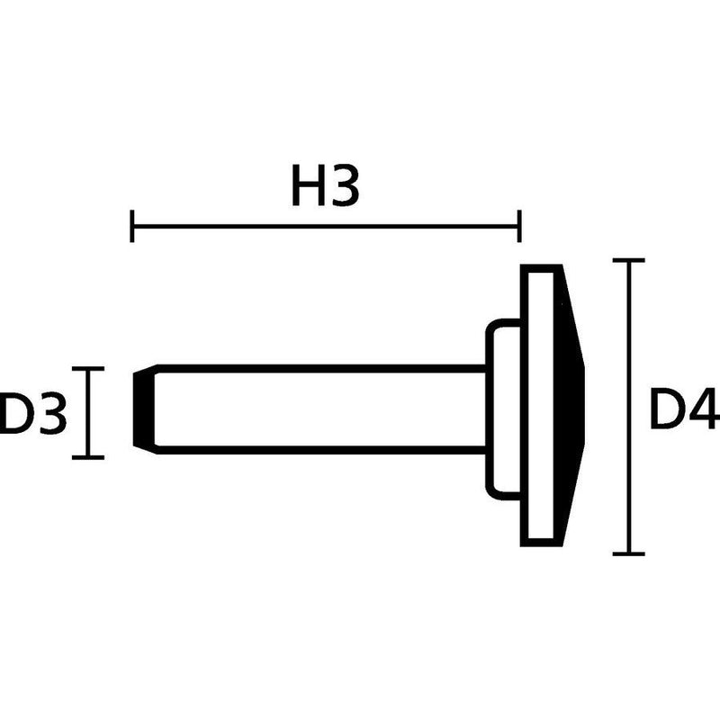 HellermannTyton - Spreizniet TY3P1-PA66-NA (1000) − 1000 Stück
